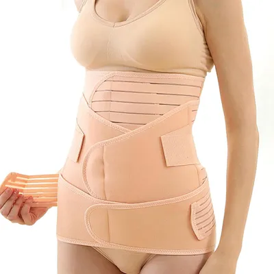 Obrázok produktu pre Solidchoice – Pás na brucho po pôrode, 3 v 1, pre ženy, pomáha zúžiť pás