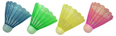 Produktbild von Best Sporting Nylon Federbälle im Polybeutel, 4 St, Kunststoff