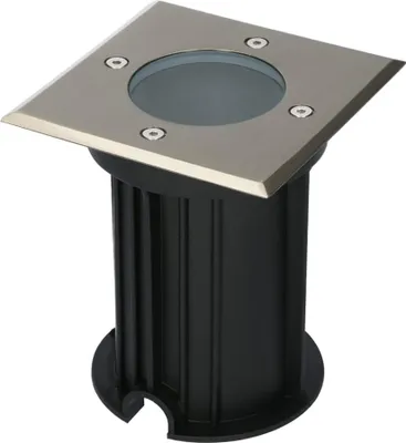 Produktbild von hoftronic LED Bodeneinbaustrahler quadratisch GU10 Edelstahl IP67 dimmbar