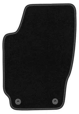 Obrázok produktu pre Velúrový koberec vodiča pre: Skoda Fabia I 1999-2007 (hatchback/sedan/kombi) – 1 ks, čierny, na mieru – Wielganizator BASIC
