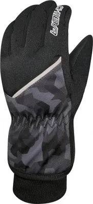 Produktbild von CHIBA Snow Flash - wasserdichte Winter-Radhandschuhe, Größe 4, Tarn/weiß