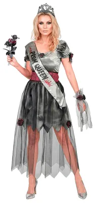 Produktbild von "Zombie Schönheitskönigin" Kostüm für Damen | 5-tlg. Größe: S