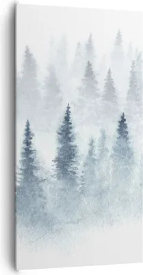 Produktbild von Bild auf Leinwand - Leinwandbild - Bäume Wald Natur - 65x120cm - Wand Bild - Wanddeko - Wandbilder - Leinwanddruck - Bilder - Kunstdruck - Wanddekoration - Leinwand bilder - Wandkunst - PA65x120-3981