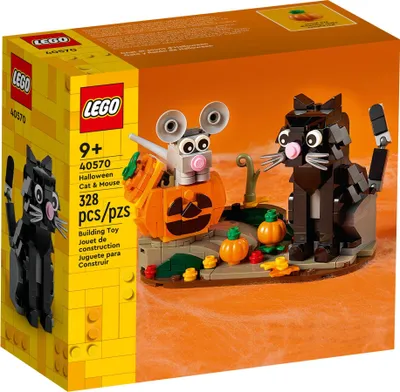 Obrázek produktu pro LEGO Iconic Halloweenská kočka a myš, Sada na stavění, 9 rok/roky, Plast, 328 kusů, 239 g