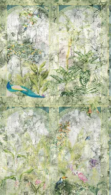 Immagine prodotto di A.S. Creation Livingwalls Carta da parati The Wall II 393321 Un rotolo Un motivo 2,80 x 1,59 m Piante Verde