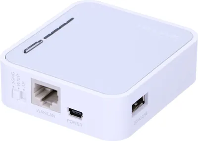 Obrázok produktu pre TP-Link TL-MR3020, Wi-Fi 4 (802.11n), Jednopásmové (2,4 ghz), Ethernet / LAN pripojenie, 3G, Strieborná, Biela, Stolový smerovač