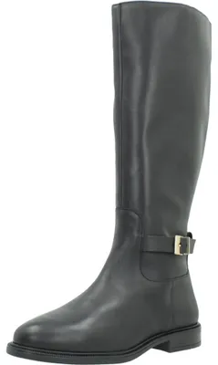 Obrázek produktu pro Tommy Hilfiger Fw0Fw09572 Buckle Leather Knee Boot Černý