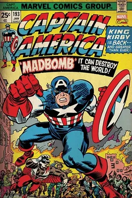 Obrázok produktu pre Marvel Retro – Captain America – 61 x 91,5 cm – plagát