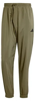 Produktbild von adidas Herren Essentials Small Logo Stanford Elasticated Pants, Olive Strata/Bla
