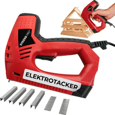 Produktbild von Elektrotacker Strend Pro J-123, elektrisch, Klammern 8-14 mm, Nägel 15 mm