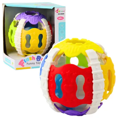 Immagine prodotto di Palla di gomma sensoriale per bambini Luci Suoni Colorati