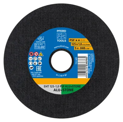 Image de PFERD Disques à tronçonner (D125x1mm droit / Contenu : 25 pièces) - 61819010