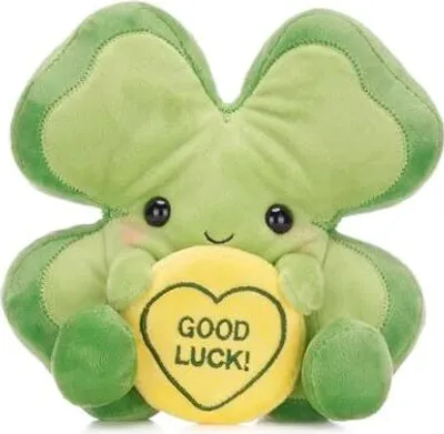 Obrázek produktu pro Swizzels Love Hearts 7'' (18cm) ''Good Luck'' Čtyřlístek Plyšová hračka