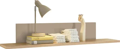 Produktbild von Wandboard >HILDA< in Kaschmir / Mauvella Oak Nachbildung - 120x20x19cm (BxHxT)
