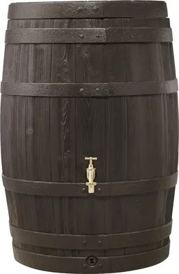 Zdjęcie produktu dla Garantia BARRICA beczka na deszczówkę 420 L, 78x78x105 cm (dł. x szer. x wys.), brązowa; 212132
