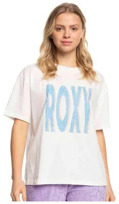Image de T-shirt Roxy Camiseta Roxy Sand Under Sky manga corta blanco azul mujer pour Uni