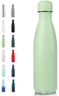 Image de Bouteille d'eau en acier inoxydable de 500 ml avec isolation thermique