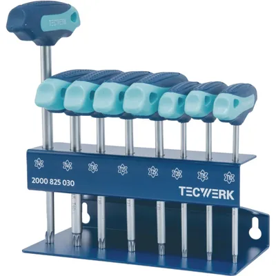 Productafbeelding van Schroevendraaierset met kruiskopbit TX10 - TX45, 8-delig