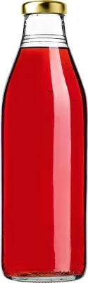 Image de KADAX Bouteilles de jus de fruits 1L, 1 pièce, or, bouteilles en verre avec bouchon à vis fi43mm, bouteilles vides pour la mise en conserve, bouteilles pour le remplissage de jus & sirop