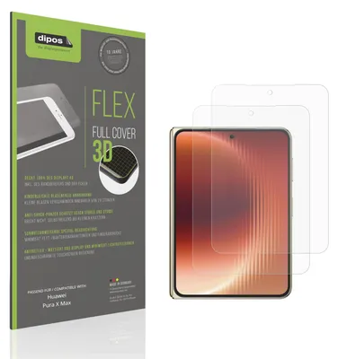 Produktbild von 2x Full Cover Schutzfolie matt für Huawei Pura X Max Aussenseite Panzerfolie Anti-Shock