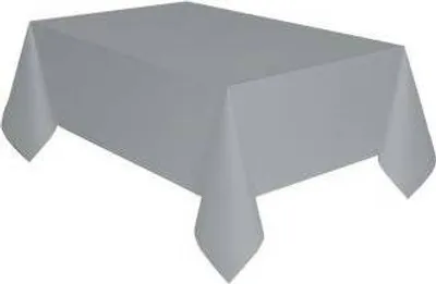Obrázek produktu pro Plastový ubrus stříbrný 137x274 cm - Amscan