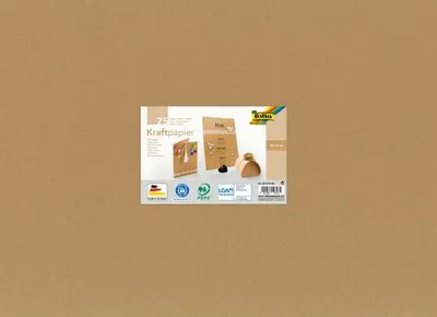 Obrázok produktu pre folia 691/25/98 folia Kraftpapier, 120 g/qm, 500 x 700 mm, 25 Blatt
