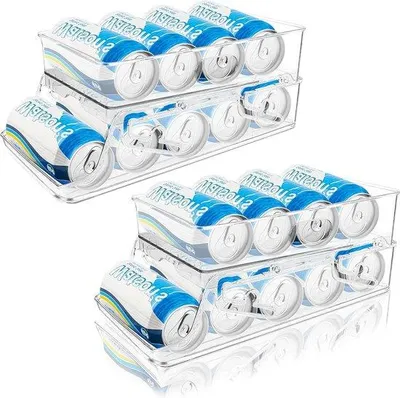 Produktbild von Famanu Kühlschrank Organizer Doppelte Dosen-Dispenser - 2 Stück