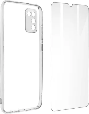 Produktbild von Avizar, 360° Schutz-Set (Hülle + Schutzfolie) für Samsung Galaxy A02s, Transparent