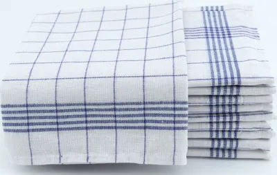 Produktbild von 10 Geschirrtücher 50x70 cm blau Küchentücher Geschirrtuch Set 100% Baumwolle
