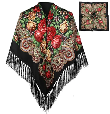 Produktbild von Omgoods – Ethnisches Schal mit Fransen für Damen, 135 x 135 cm