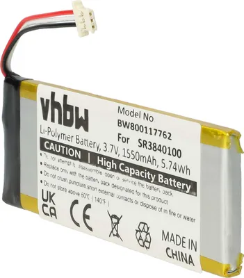 Produktbild von vhbw Akku Ersatz für Becker SR3840100, 334432602678 für GPS Navigation Navi (1550 mAh, 3,7 V, Li-Polymer)