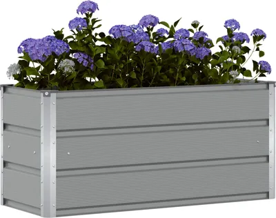 Produktbild von "SALE 2026"Beete - Hellgrau Pflanzkübel Hellgrau 100x40x45cm Stahl Stabli Möbel4852955