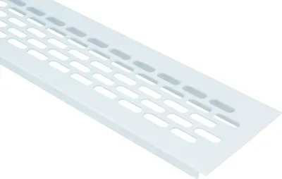 Produktbild von Aluminium Lüftungsgitter 60x245mm Stegblech Lüftungsblech Lüftung Heizungsgitter Weiss
