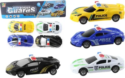 Produktbild von Spielzeug Polizeiauto mit Rückzug - 4er Set