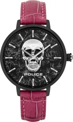 Produktbild von Police PL16032MSB02 Damen-Armbanduhr, Leder-Armband