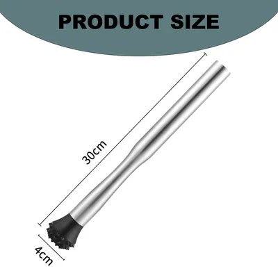 Produktbild von Robuster Cocktailmixer aus Edelstahl, Mixstab, Eisstielzerkleinerer und Saftstampfer