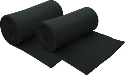 Produktbild von Betz Fleecedecke 2 Stück 130x170 cm 180g/m² – Wohndecke & Kuscheldecke – Flauschige Sofadecke als Tagesdecke – Leicht, wärmend & pflegeleicht –schwarz