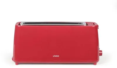 Obrázek produktu pro Livoo DOD168RC Topinkovač s dlouhou štěrbinou červený 900 W
