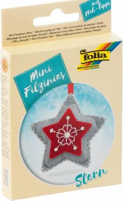 Produktbild von folia Mini Filz-Nähset "Filzinies" 13-teilig Stern