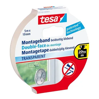 Produktbild von TESA 55744-00001, Transparent, 5 m, 19 mm, 1 Stück(e)