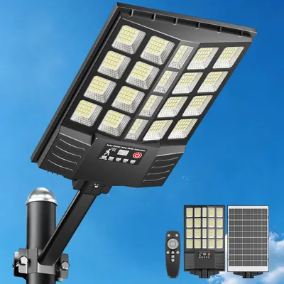 LED Solar-Straßenleuchte 1000W, 6500K, mit Bewegungsmelder