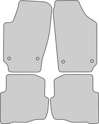 Produktbild von Luxus Fußmatten für Seat Ibiza 3 6L FR Cupra Bj. 2002-2008