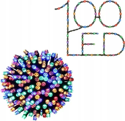 Produktbild von Weihnachtsbeleuchtung 100 Led Mehrfarbig 8M Ip44 Für Innen/Aussen