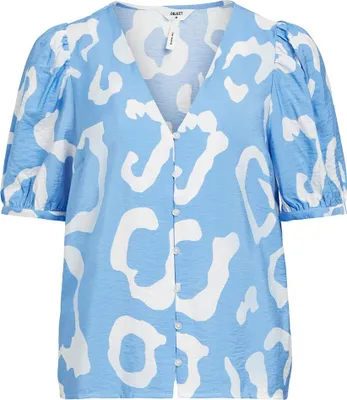 Produktbild von Object Jacira Kurzarm-bluse Blau 44 Frau Blau 44
