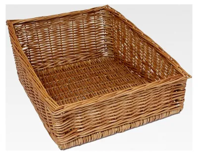 Produktbild von Brotkorb aus Weide in 3 Größen, Regalkorb, Buffetkorb, Auslagekorb, Lagerkorb, Weidenkorb, Aufbewahrungskorb (40x50 cm)