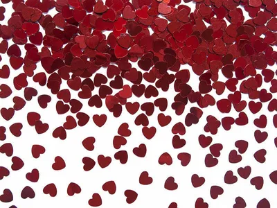 Produktbild von PartyDeco KONS14, Konfettikanone, Rot, 1 Farben, Herz, Mottoparty, 5 mm