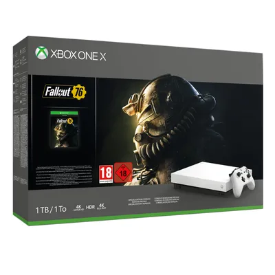 Obrázok produktu pre Microsoft MS Xbox One X+ Fallout 76, Xbox One X, Biela, 12288 MB, GDDR5, HDD, 1 TB