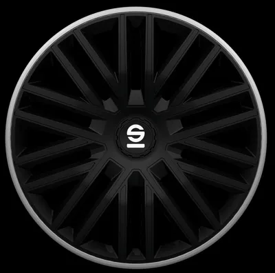 Produktbild von 15" Zoll Radkappen Schwarz Grau Radzierblenden Radblenden SPC1585BKGR SPARCO