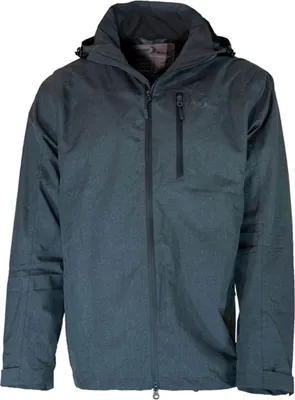 Produktbild von Blue Wave Herren Funktionsjacke Henk - Wasserdichte Outdoor-Jacke mit Mesh-Futter und abnehmbarer Kapuze in Anthrazit Größe L