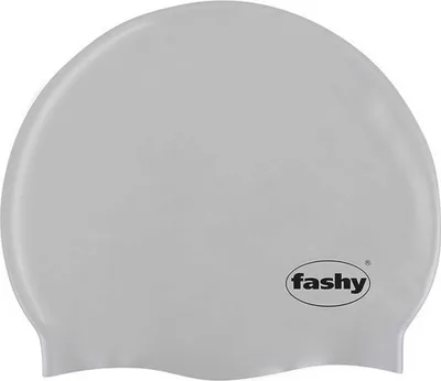 Produktbild von Fashy Silicone Badekappe Weiß Weiß One Size